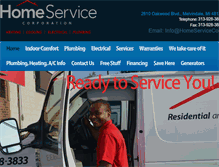 Tablet Screenshot of homeservicecorp.com